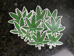 Marijuana Leaf Sticker