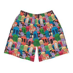 Multicolored Men's Athletic Shorts