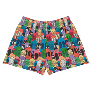 Multicolored Women’s  Athletic Shorts